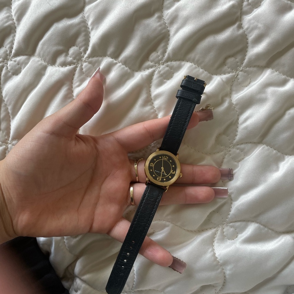 Marc Jacobs Black and Gold Wristband